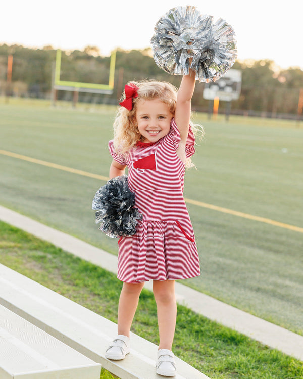 Megaphone Dress- Crimson