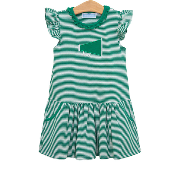 Megaphone Dress- Green
