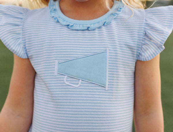 Megaphone Dress- Light Blue