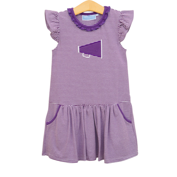 Megaphone Dress- Purple