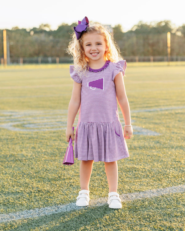 Megaphone Dress- Purple