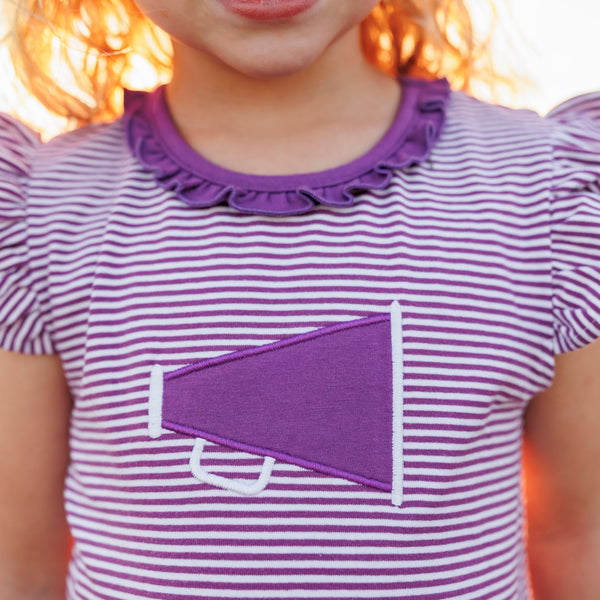 Megaphone Dress- Purple