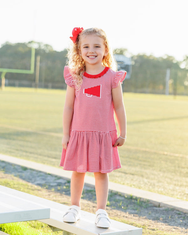 Megaphone Dress- Red
