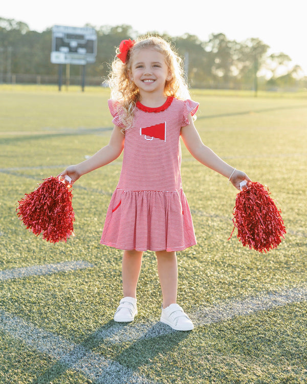 Megaphone Dress- Red