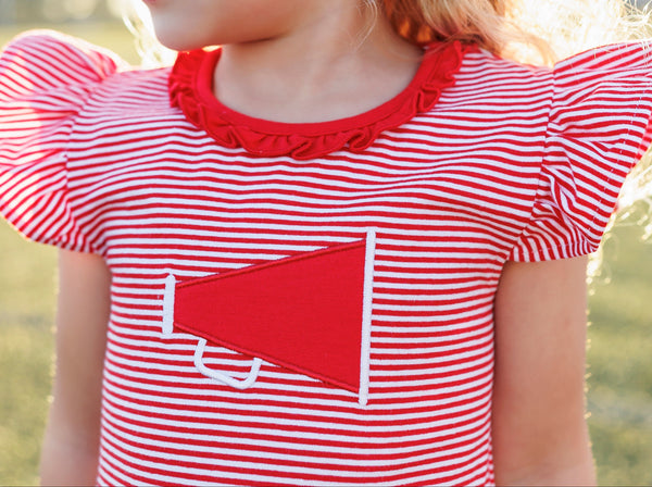 Megaphone Dress- Red