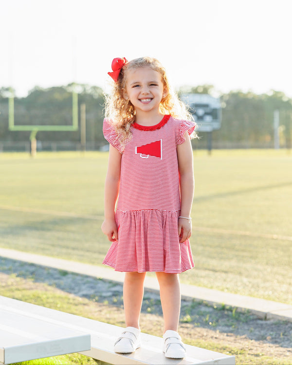 Megaphone Dress- Red