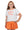 Gathered Skort- Orange Shimmer