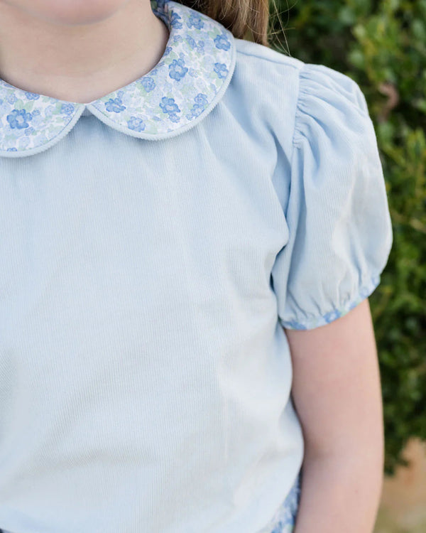 Mia Skirt Set- Blue Floral