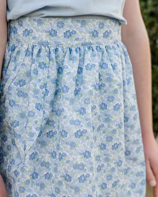 Mia Skirt Set- Blue Floral