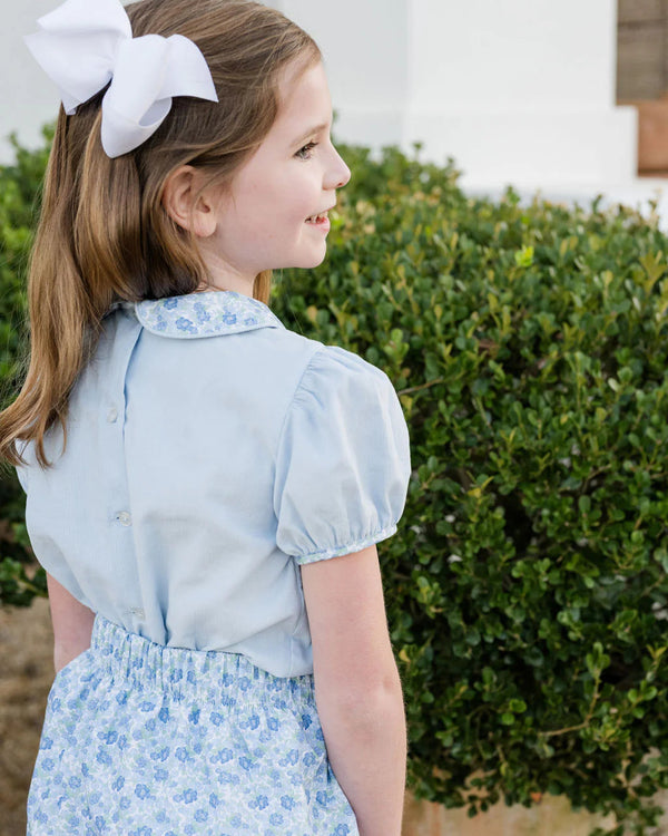 Mia Skirt Set- Blue Floral