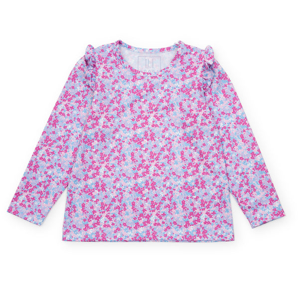 Mia LS Performance Top- Preppy Petals