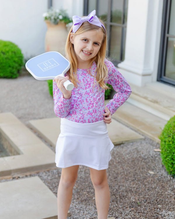 Mia LS Performance Top- Preppy Petals