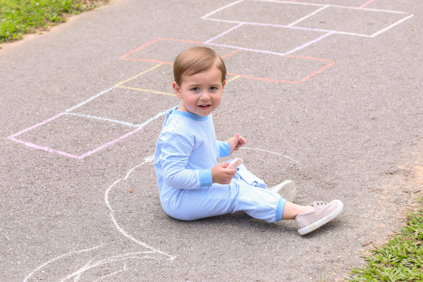 Miller Romper- Cornflower Blue