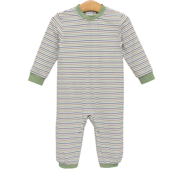 Miller Romper- Pine Cove Stripe