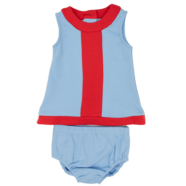 Collins Diaper Set- Blue & Red