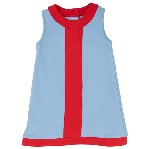 Collins Dress- Blue & Red