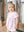 Spotted Puppy Pima Bubble- Lt. Pink Mini Stripe