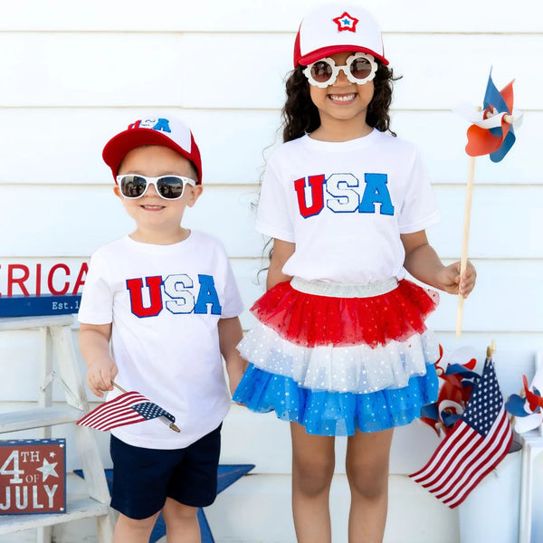 USA Patch T-Shirt - 4th of July