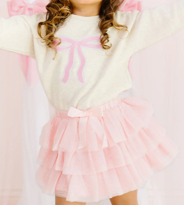 Coquette Bow Patch Sweatshirt