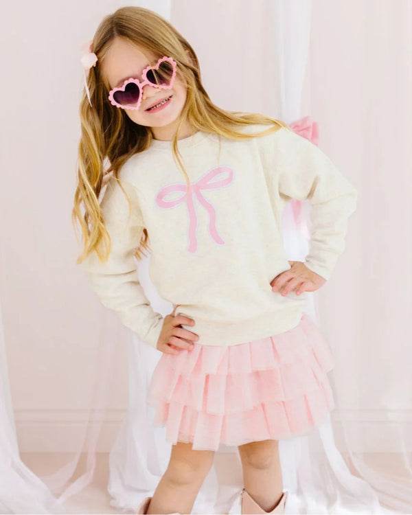 Coquette Bow Patch Sweatshirt