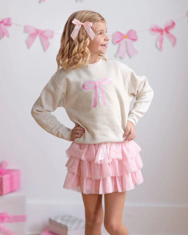 Coquette Bow Patch Sweatshirt