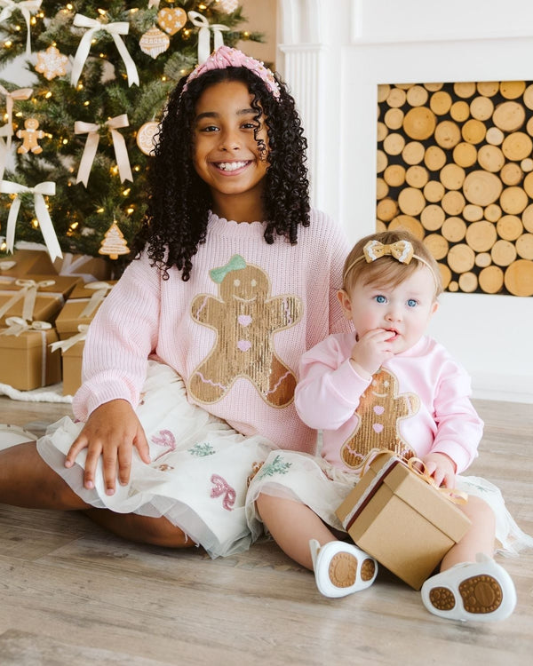 Gingerbread Sequin Christmas Tutu Skirt