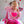 Heart Sequin Patch Valentine's Sweatshirt- Pink