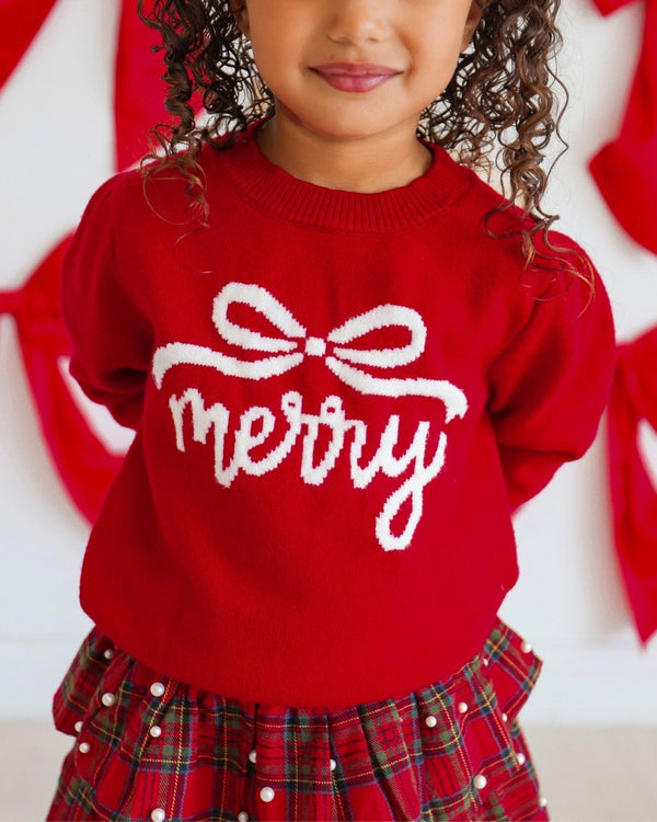 Merry Bow Christmas Sweater