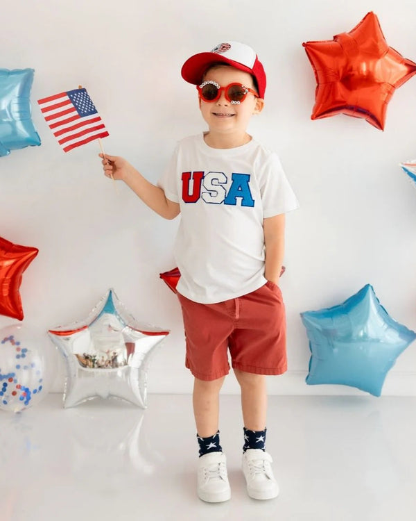 USA Patch T-Shirt - 4th of July