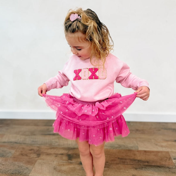 Heart Petal Valentine's Day Tutu
