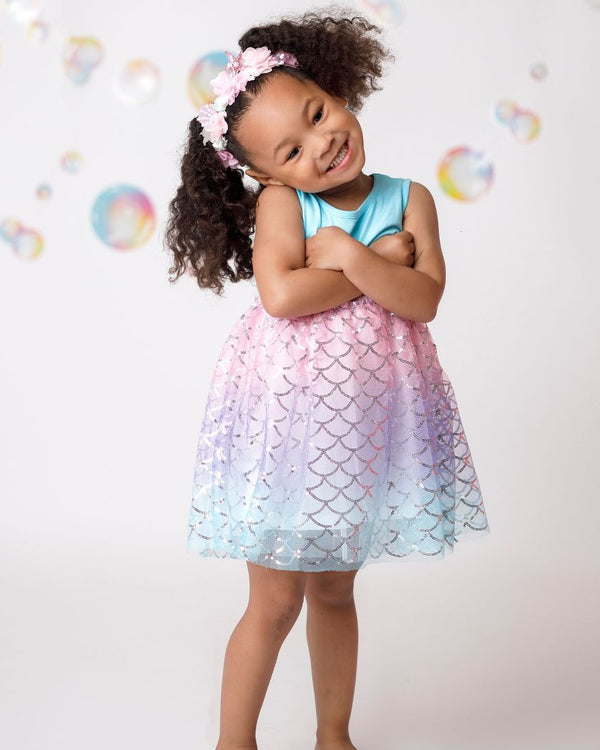 Sparkling Mermaid Tank Tutu Dress