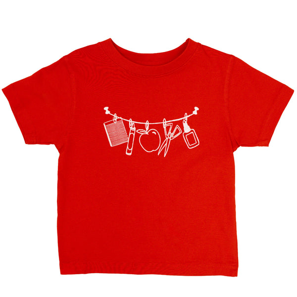 Red School Supplies T-Shirt