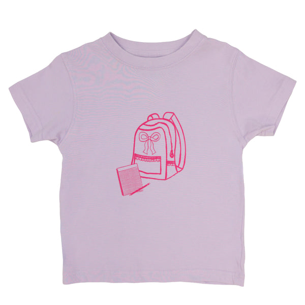 Light Purple Bow Backpack
