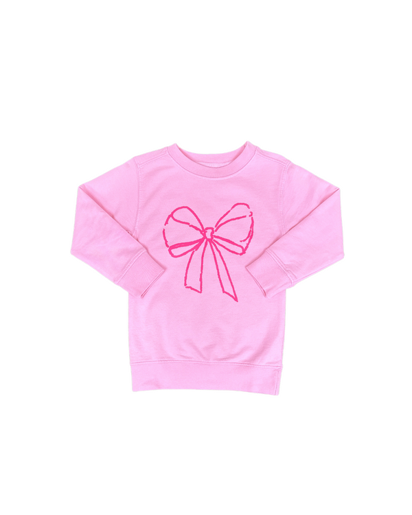 Light Pink Bow Sweatshirt