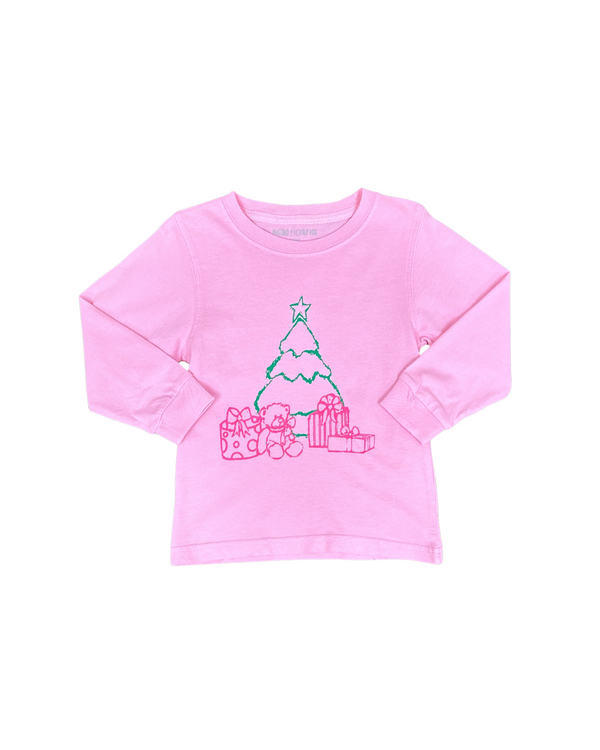 Pink Christmas Tree With Presents T-Shirt