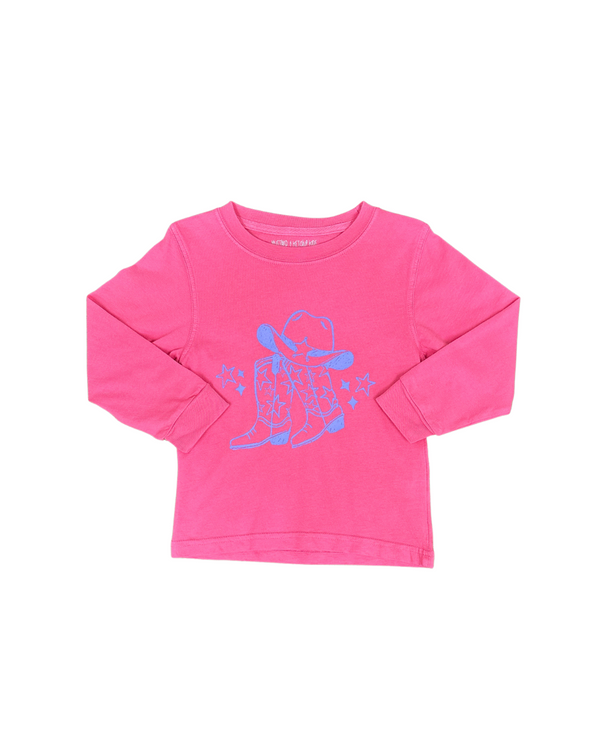 Pink Cowgirl Boots Era T-Shirt