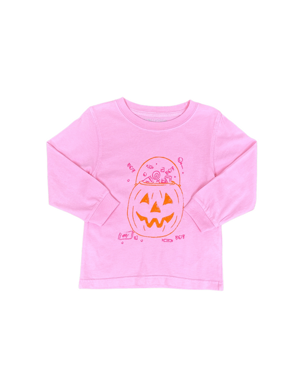 Pink Pumpkin Candy Bucket T-Shirt
