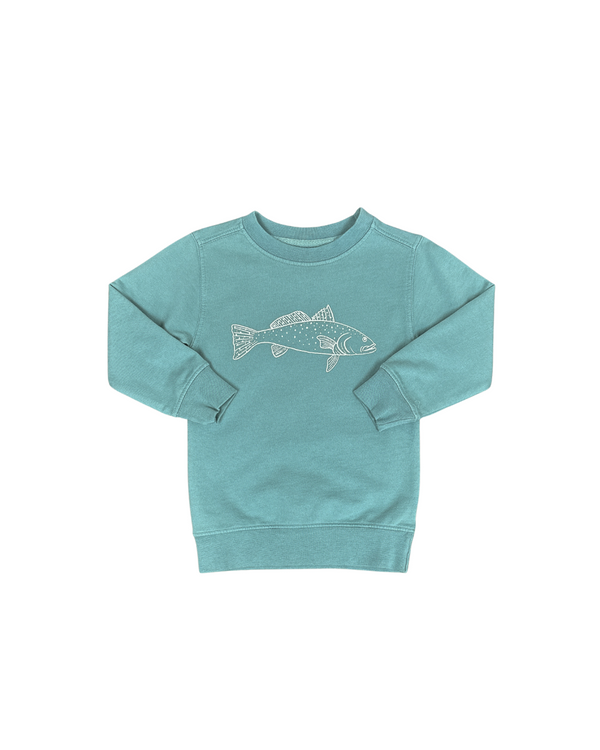 Seafoam Green Trout Sweatshirt
