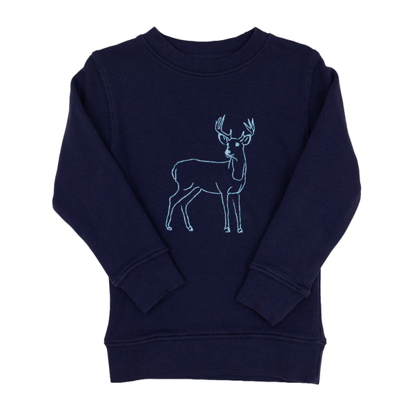 Navy Deer Sweatshirt