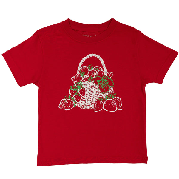 Red Strawberry Basket T-Shirt