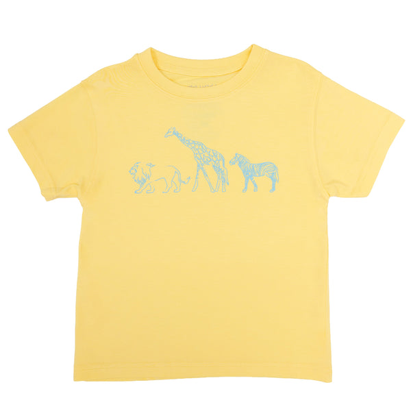 Yellow Zoo Animals T-Shirt