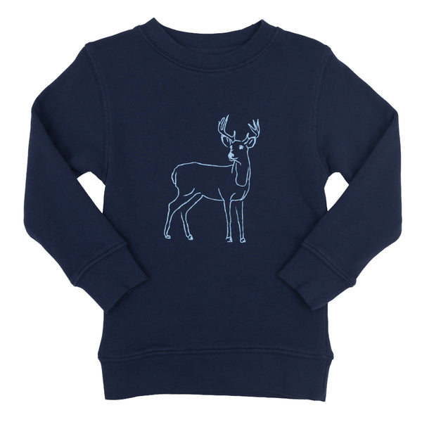 Navy Deer Sweatshirt