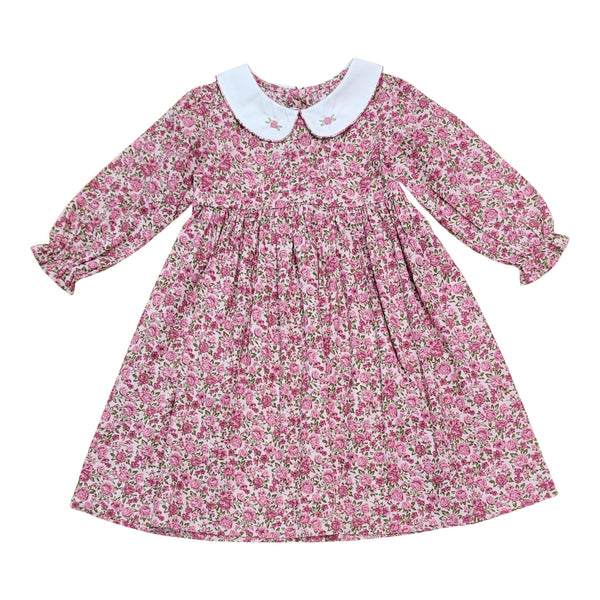 Regina Floral Dress- Hot Pink