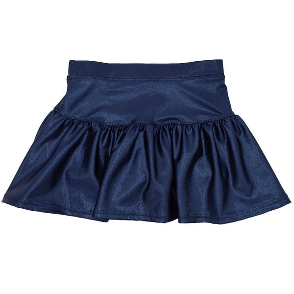 Gathered Skort Navy Shimmer