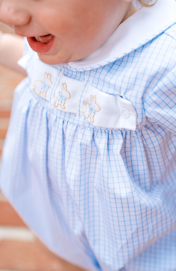 Noah Ribbon Bubble- Blue Windowpane