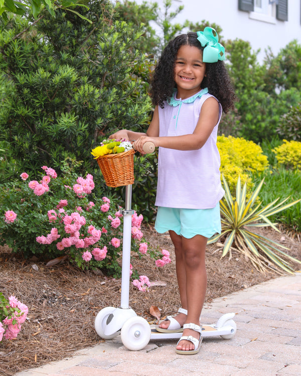 Nora Short Set- Lavender Stripe/Mint