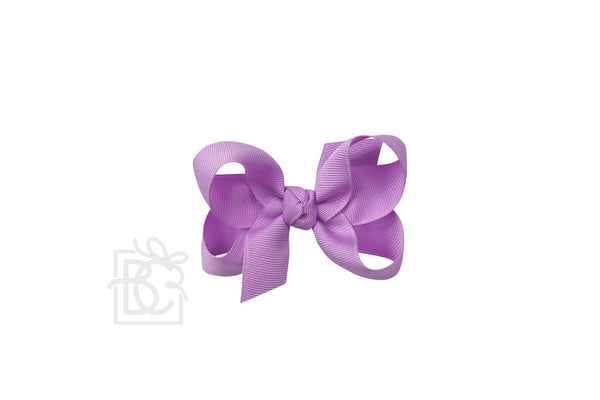 Grosgrain Bow On Clip- Orchid
