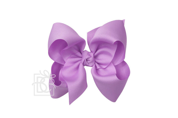 Grosgrain Bow On Clip- Orchid