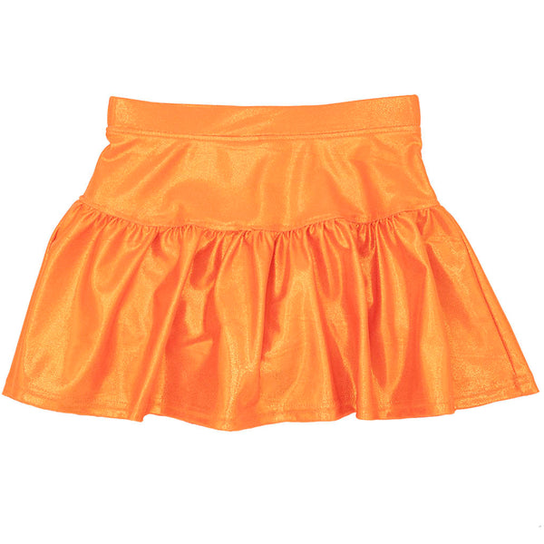 Gathered Skort- Orange Shimmer