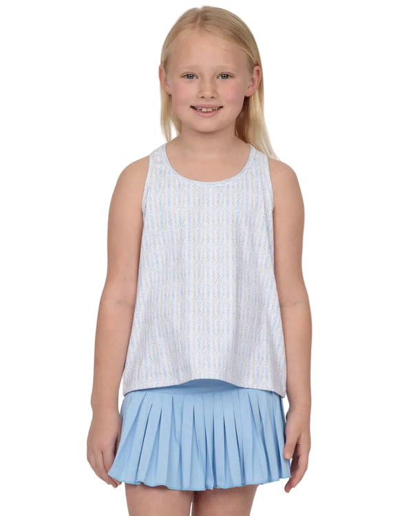 Mini Pleated Skort- Solid Light Blue